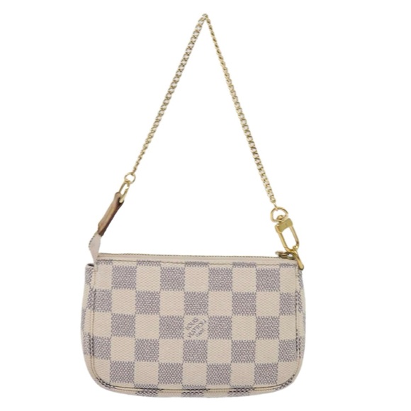 Louis Vuitton Handbags - Louis Vuitton Damier Azur Mini Pochette in GUC. Rubbing on zipper. No stains